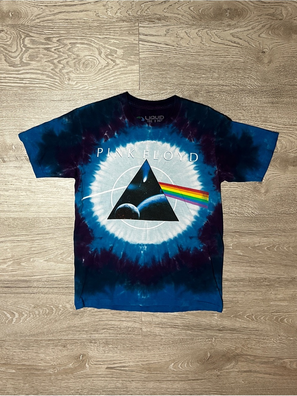 2016 Pink Floyd Dark Side of the Moon Men’s Tie-Dye Graphic T-Shirt